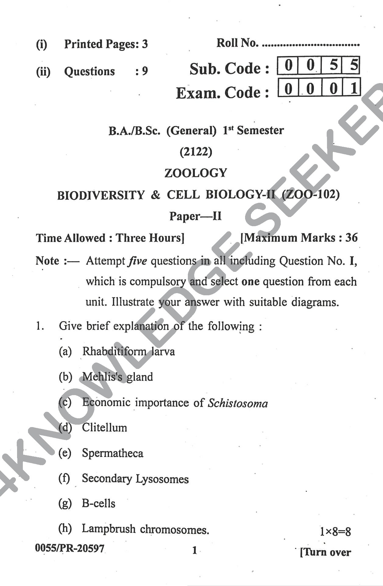 Question Paper Page 1