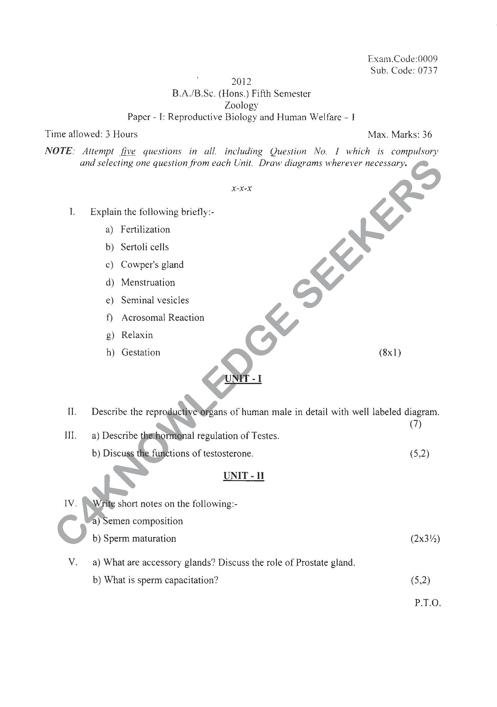 Question Paper Page 1