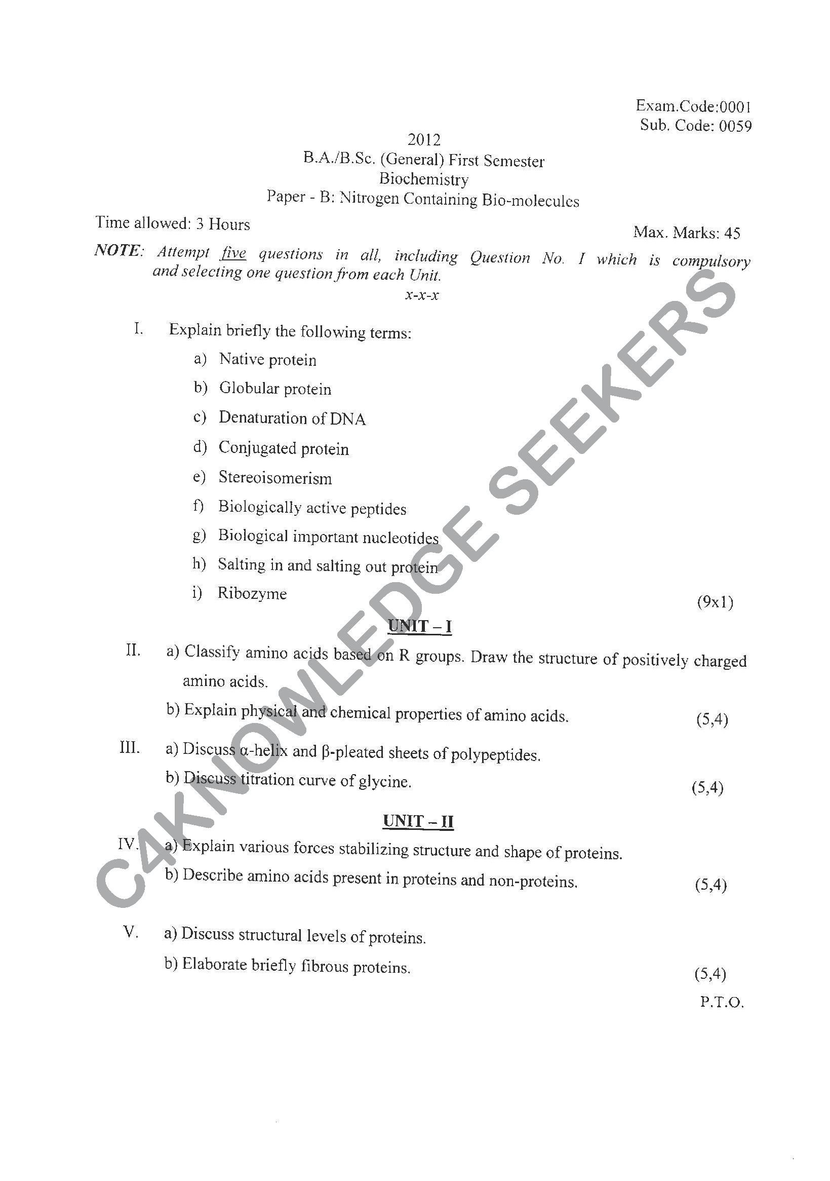 Question Paper Page 1