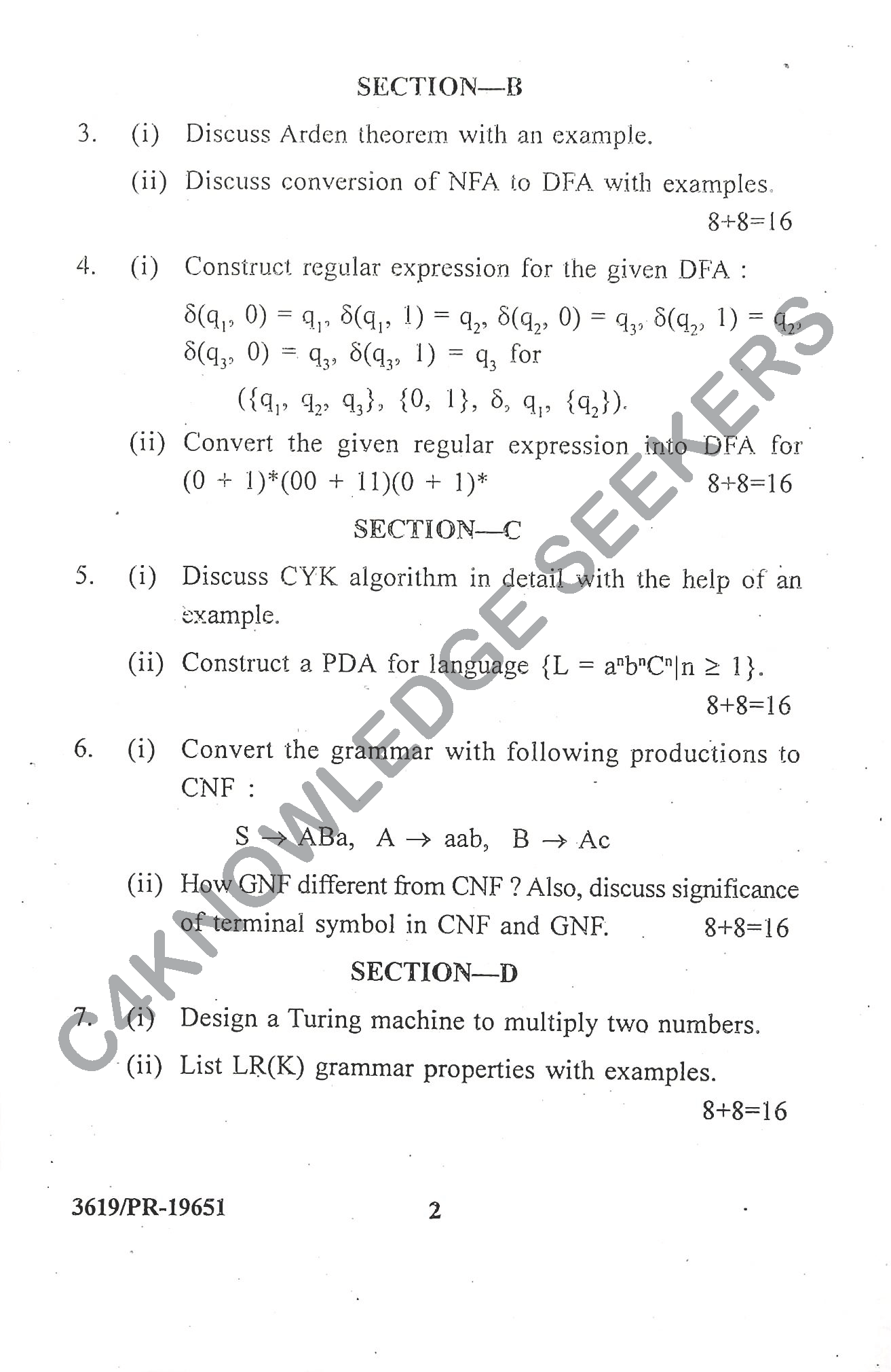 Question Paper Page 2