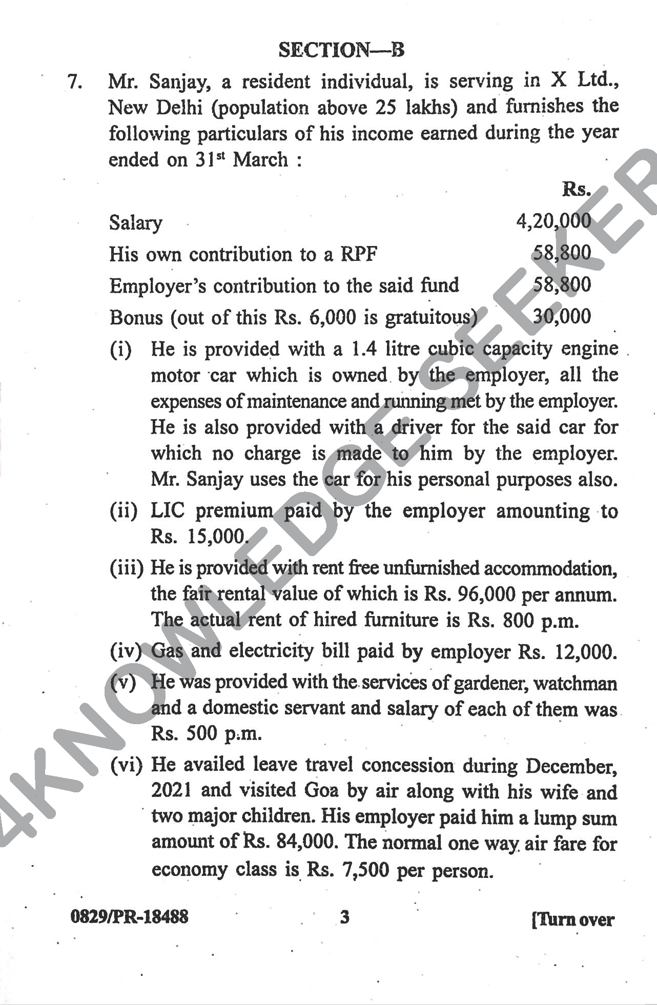 Question Paper Page 3