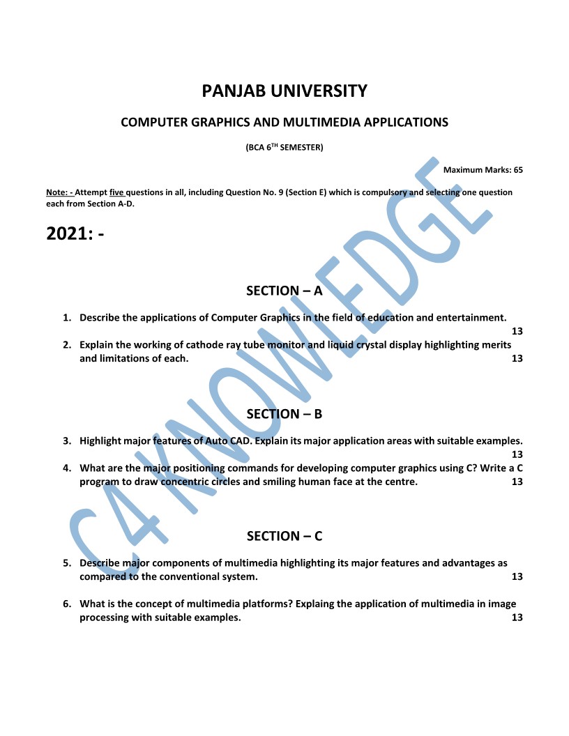 Question Paper Page 1
