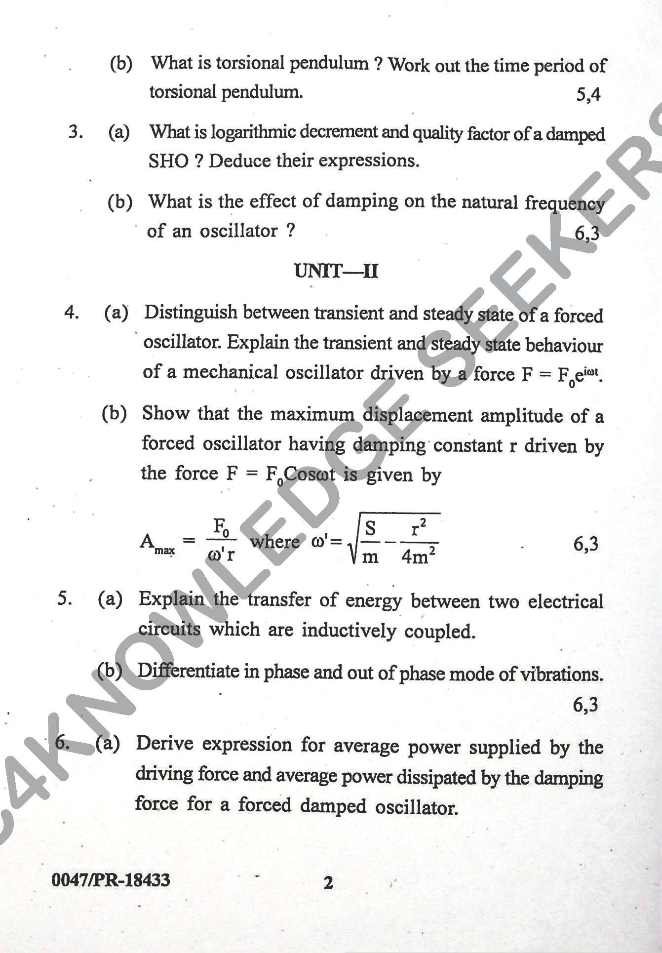 Question Paper Page 2