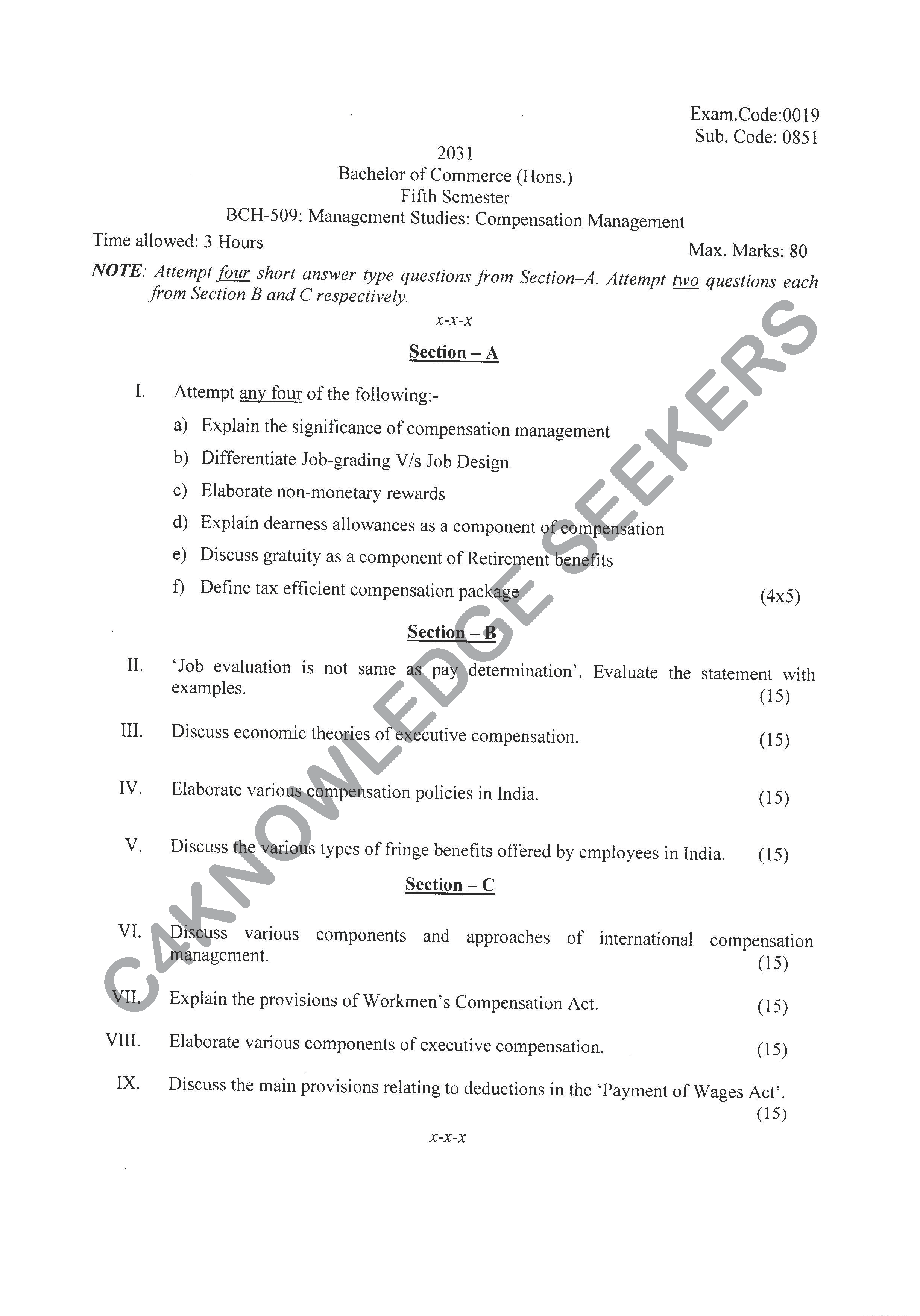 Question Paper Page 1