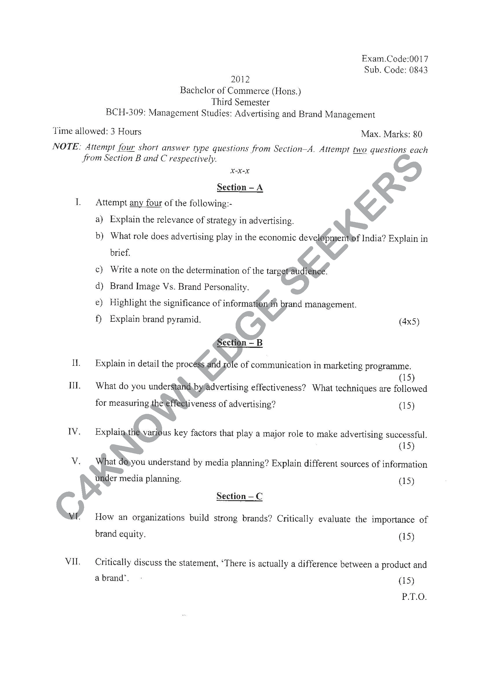 Question Paper Page 1