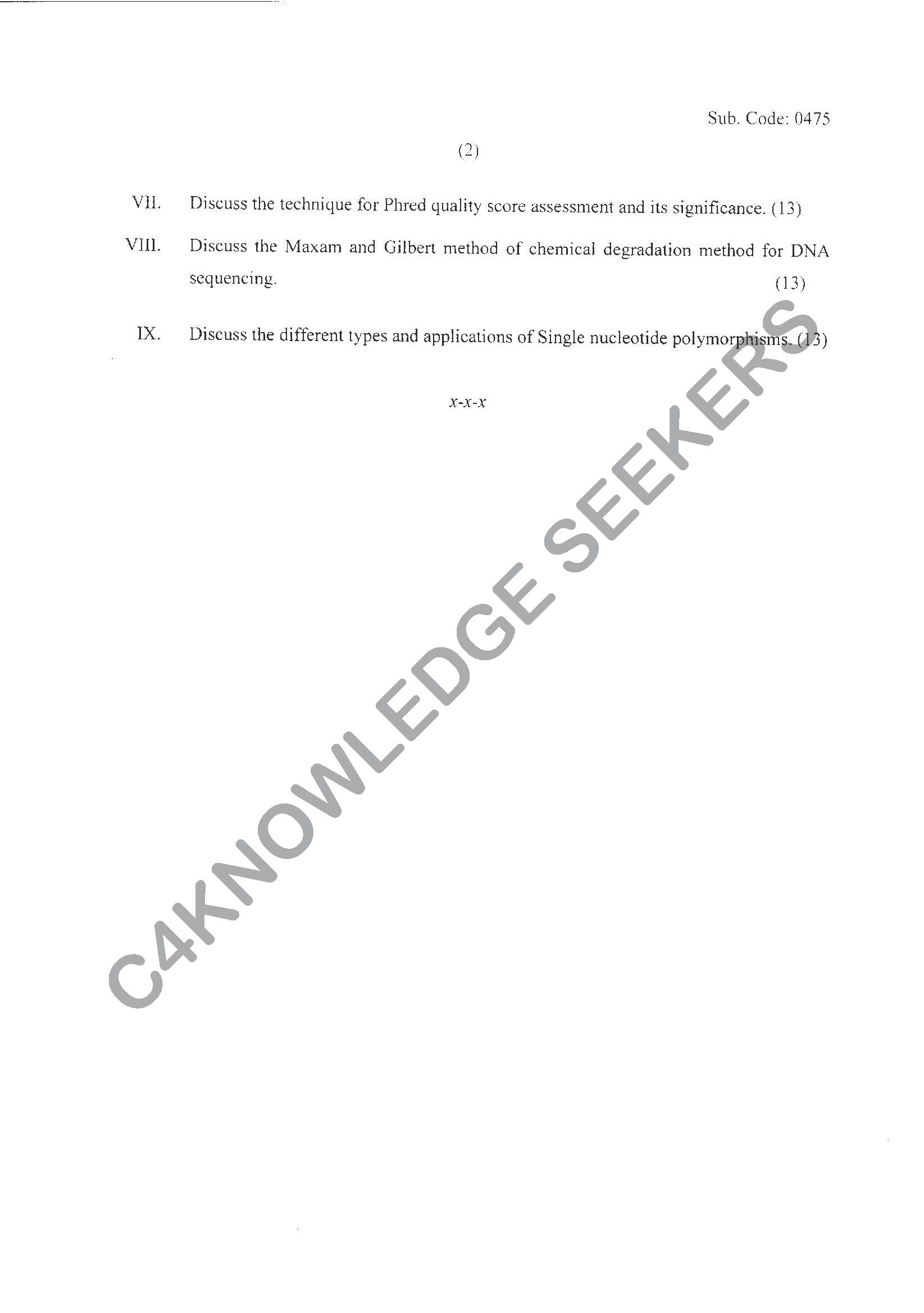 Question Paper Page 2