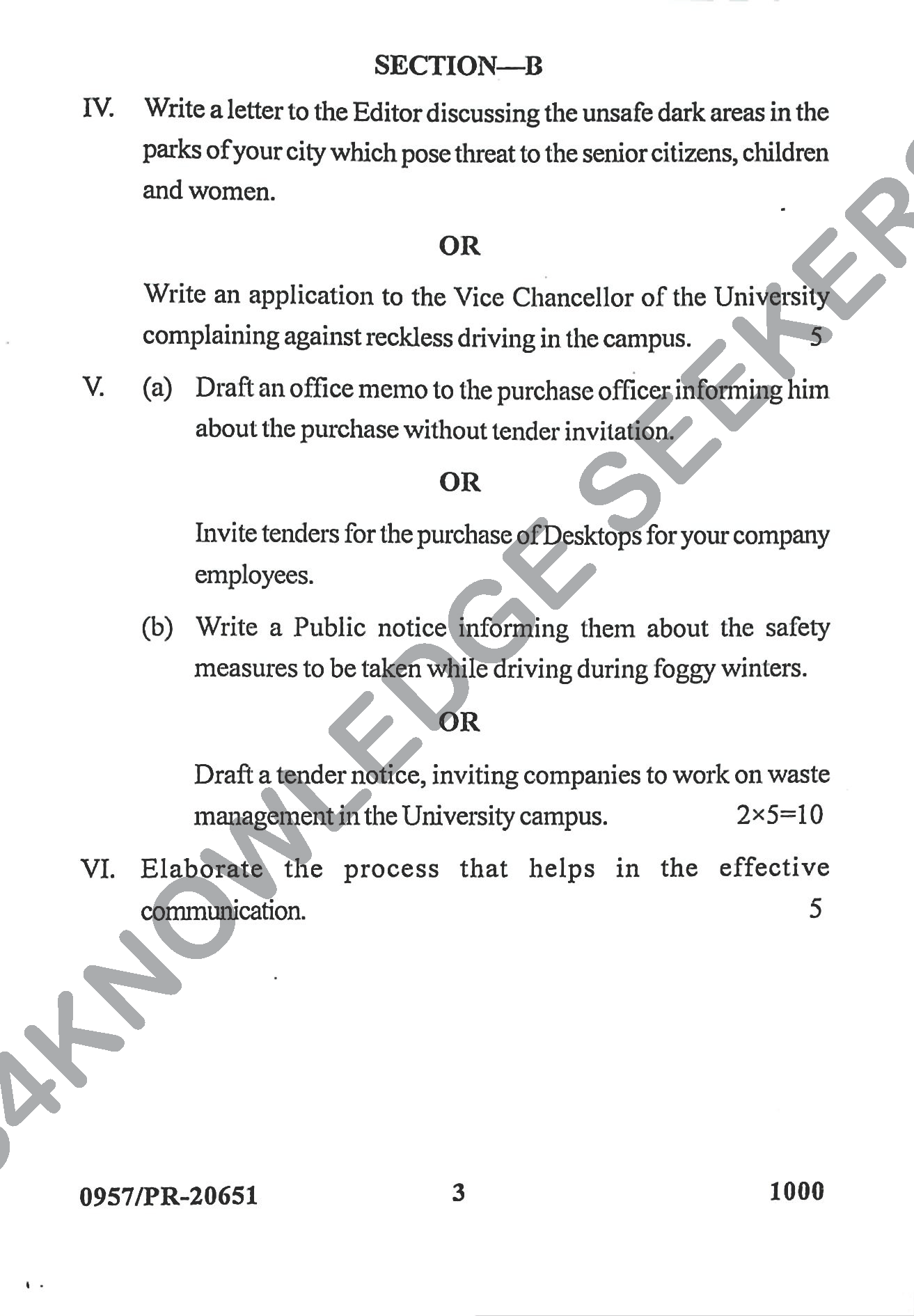 Question Paper Page 3