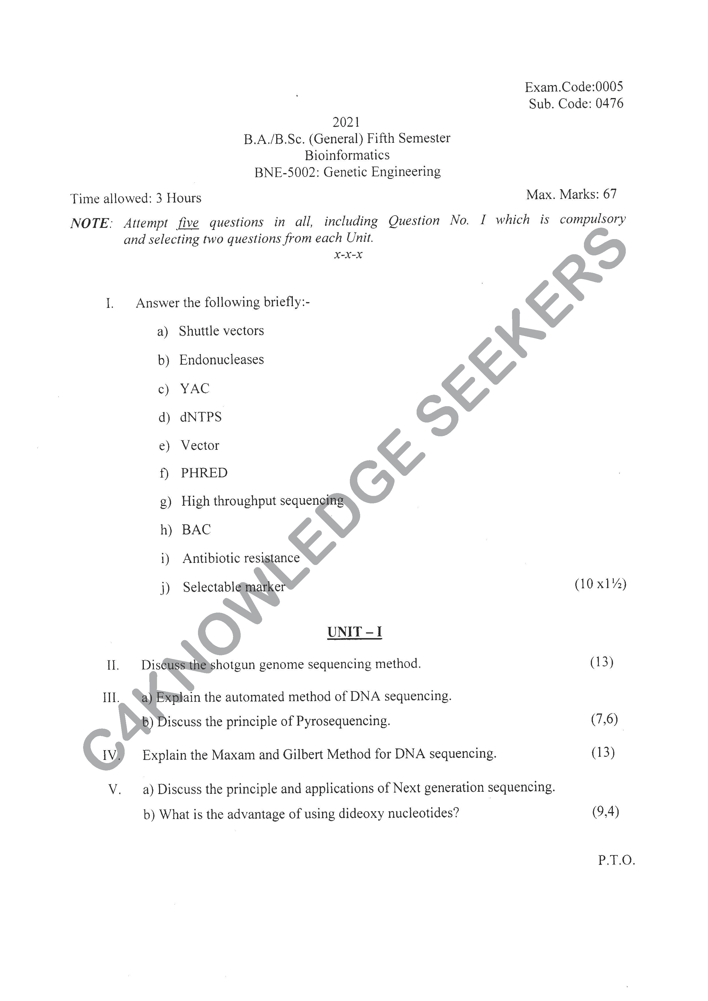 Question Paper Page 1