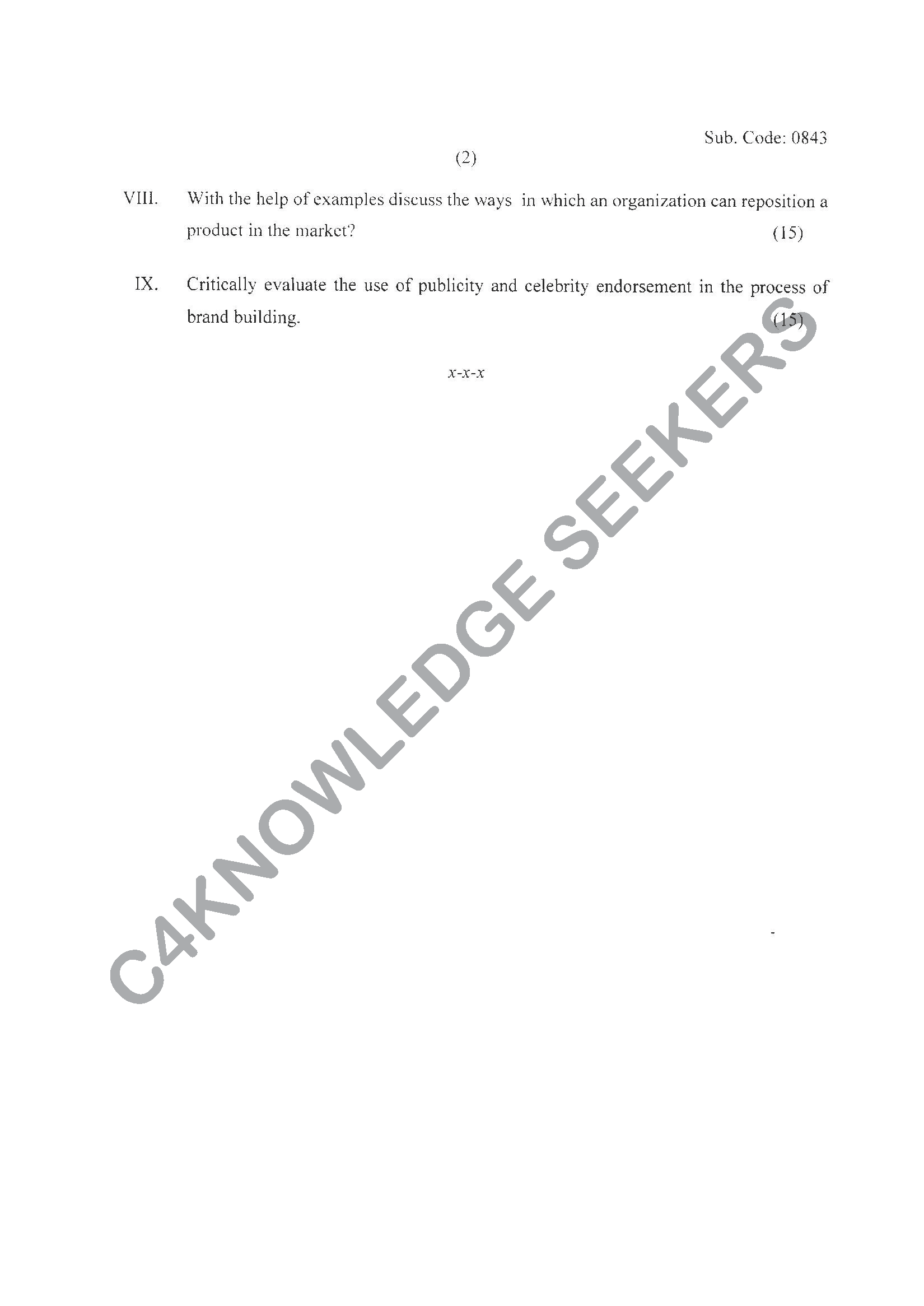 Question Paper Page 2