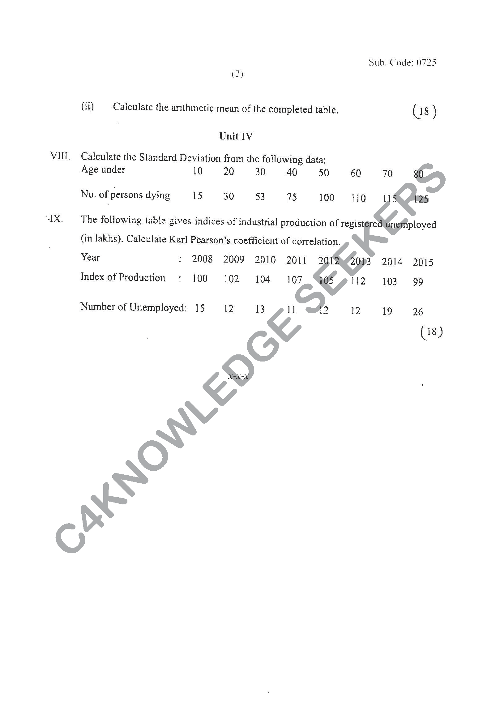 Question Paper Page 2