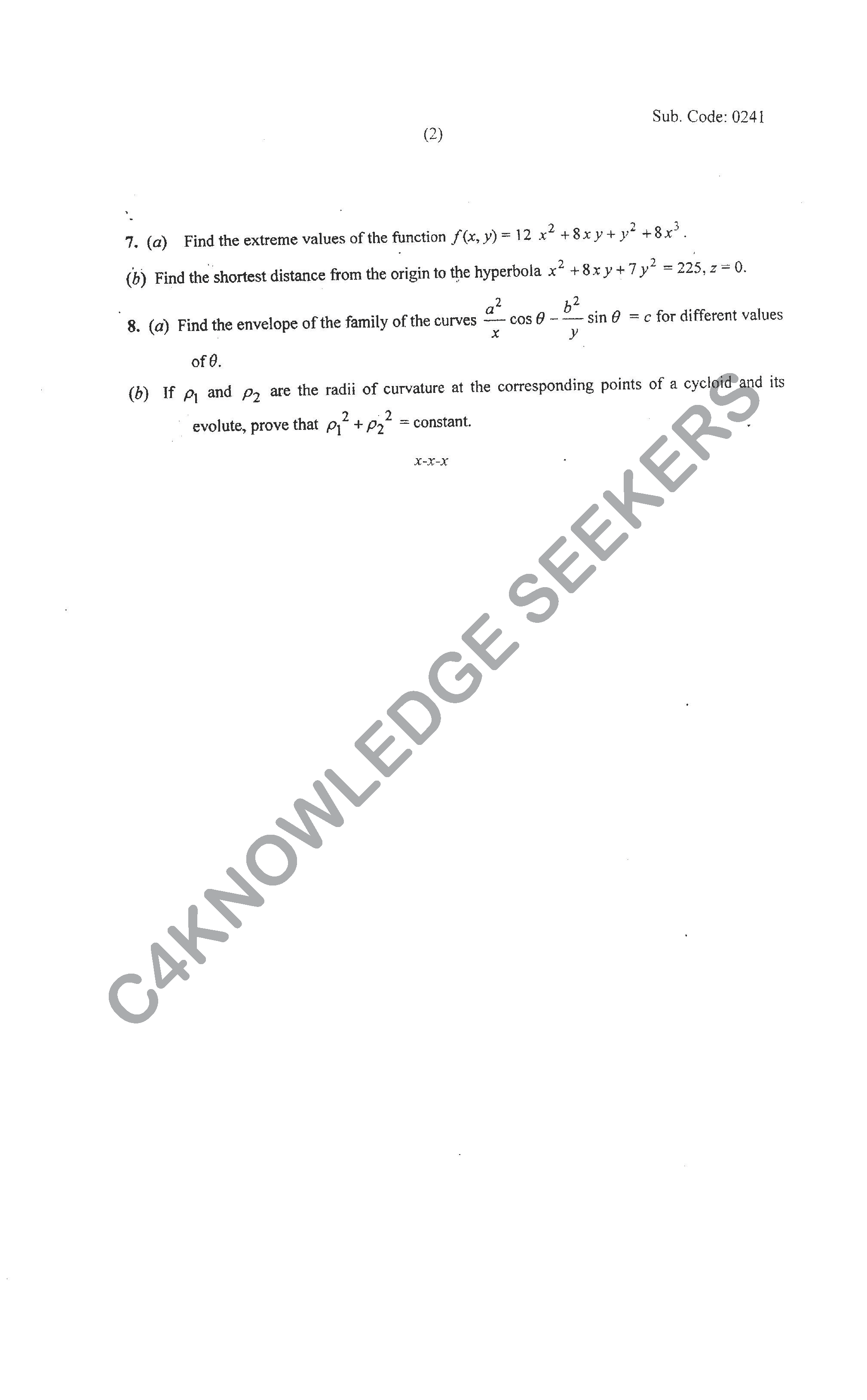 Question Paper Page 2