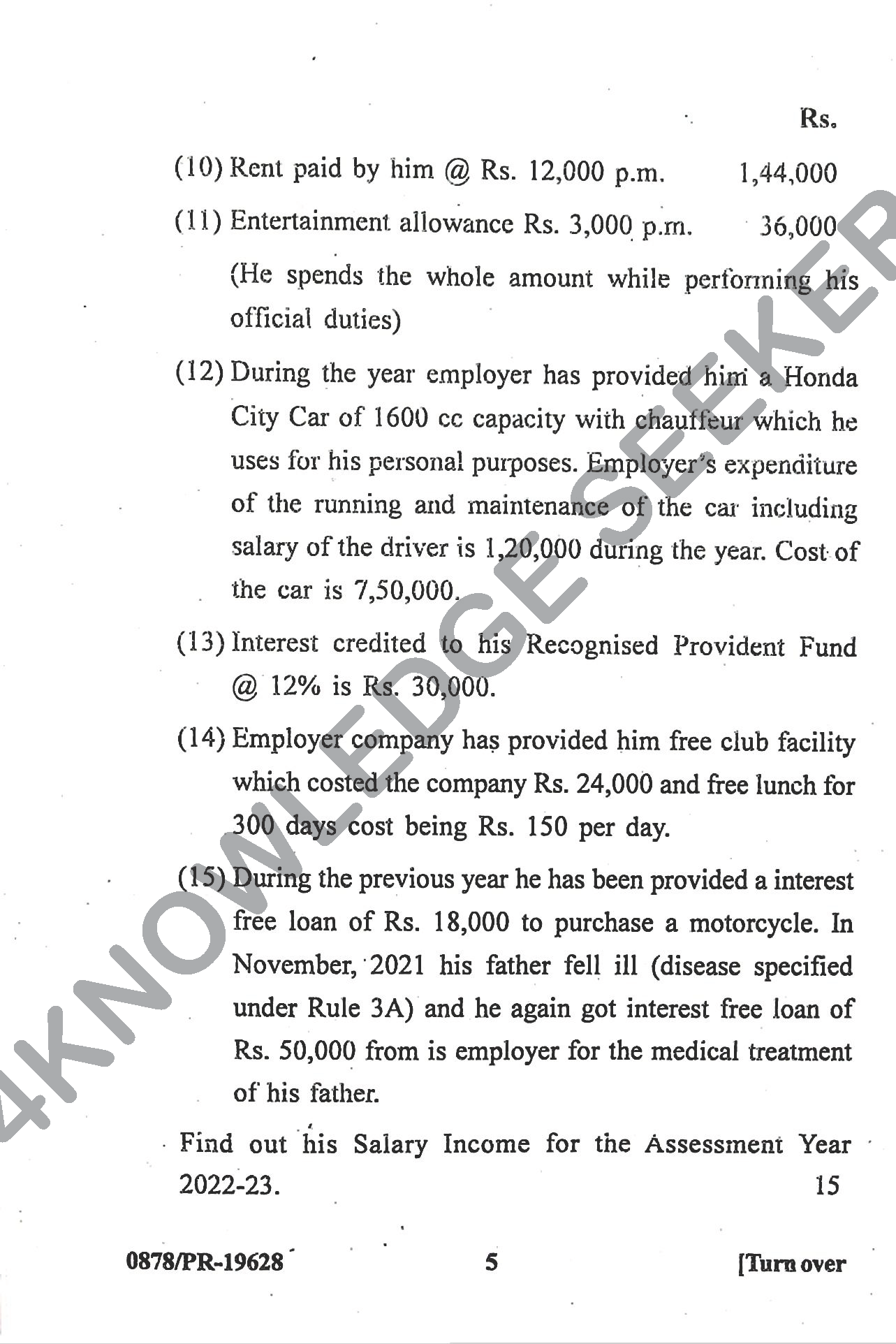 Question Paper Page 5
