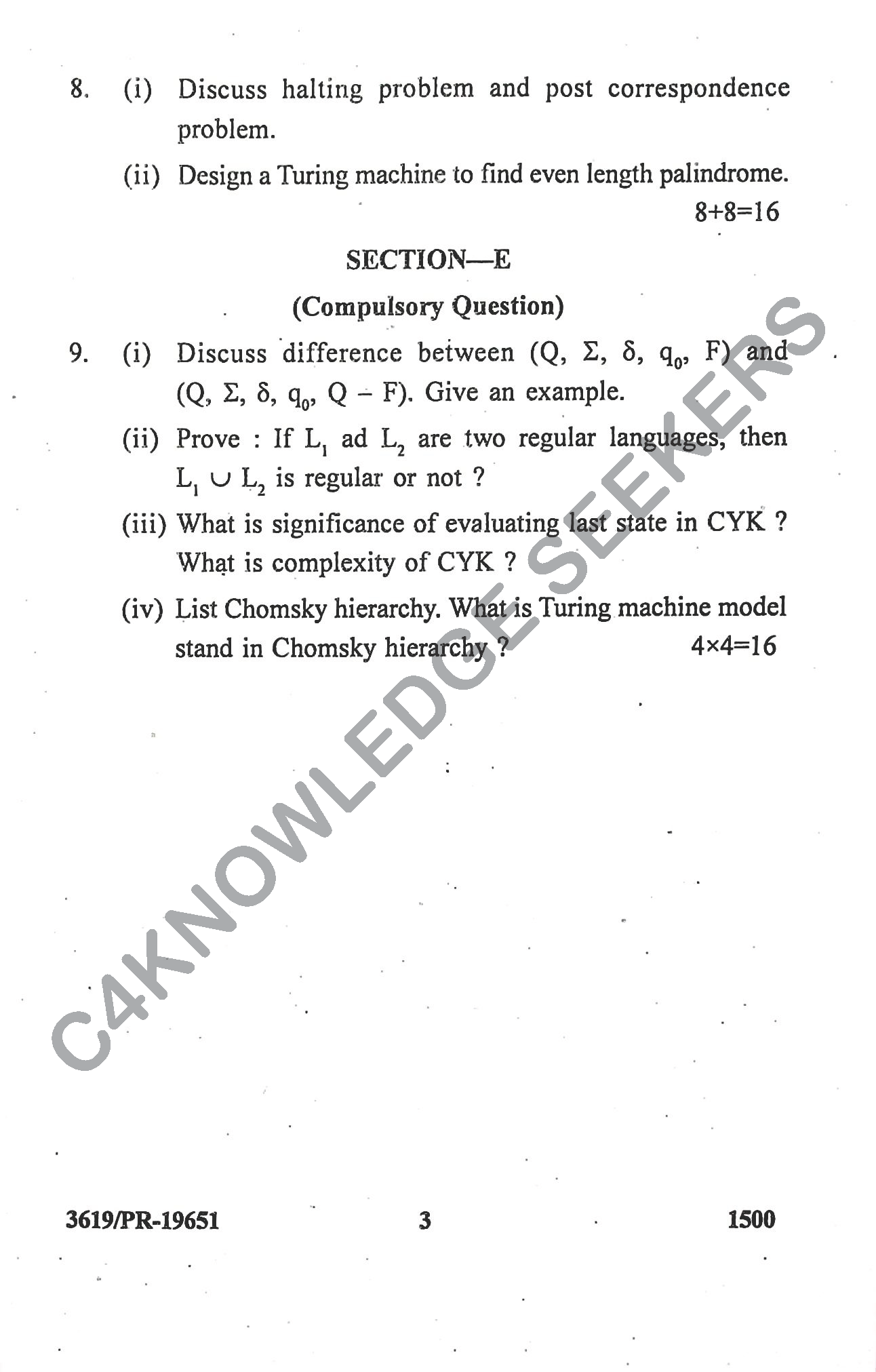 Question Paper Page 3
