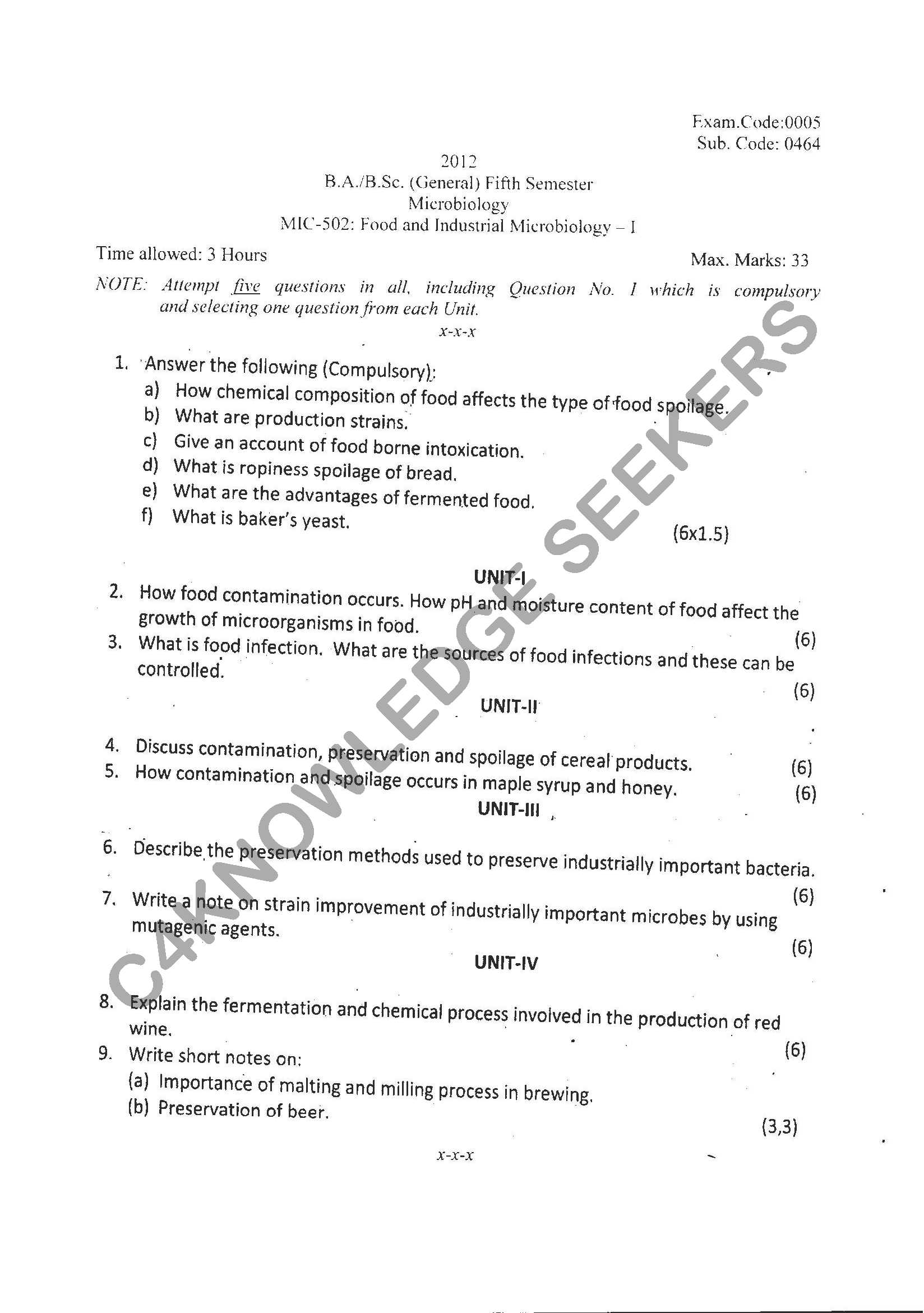 Question Paper Page 1