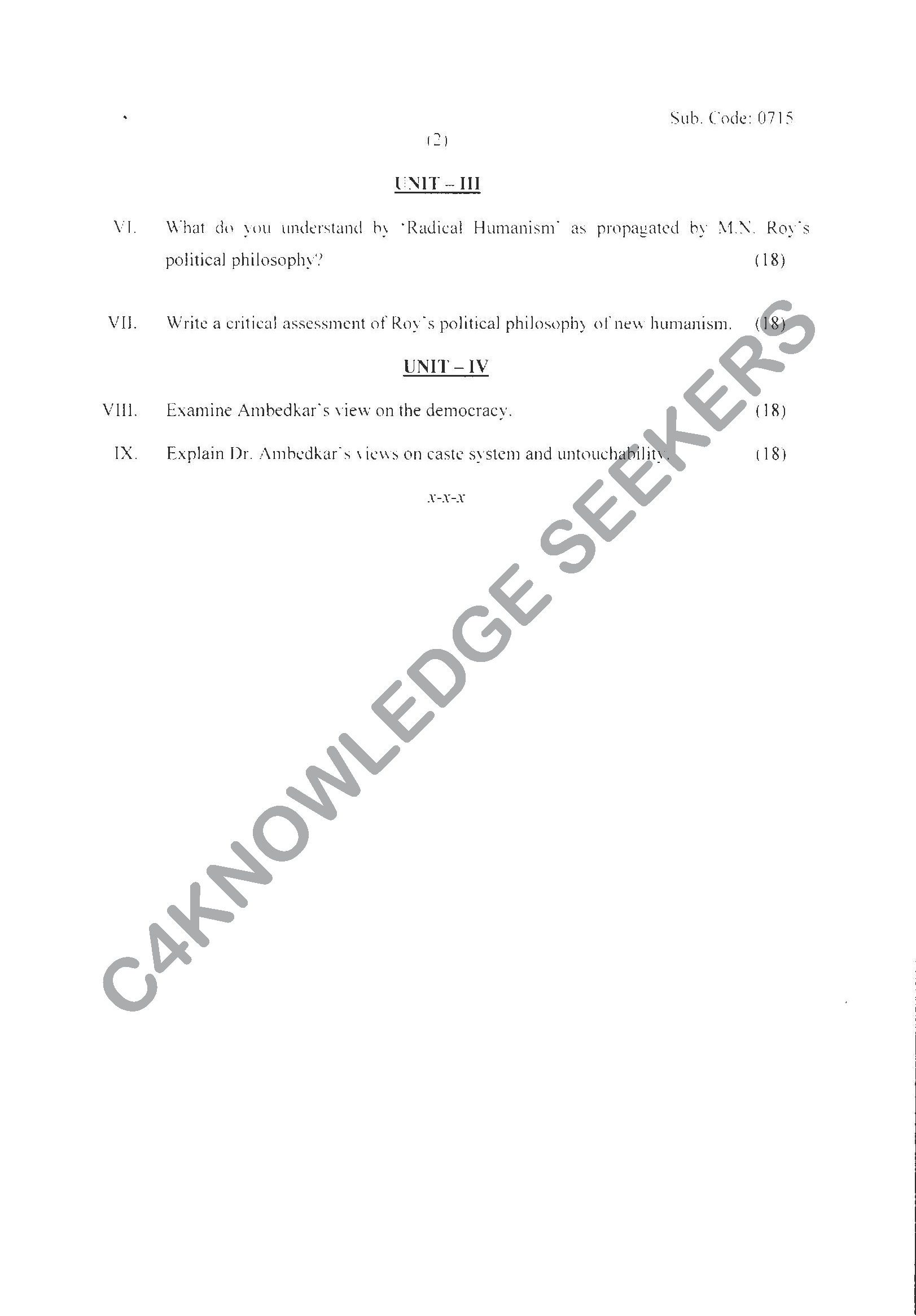 Question Paper Page 2