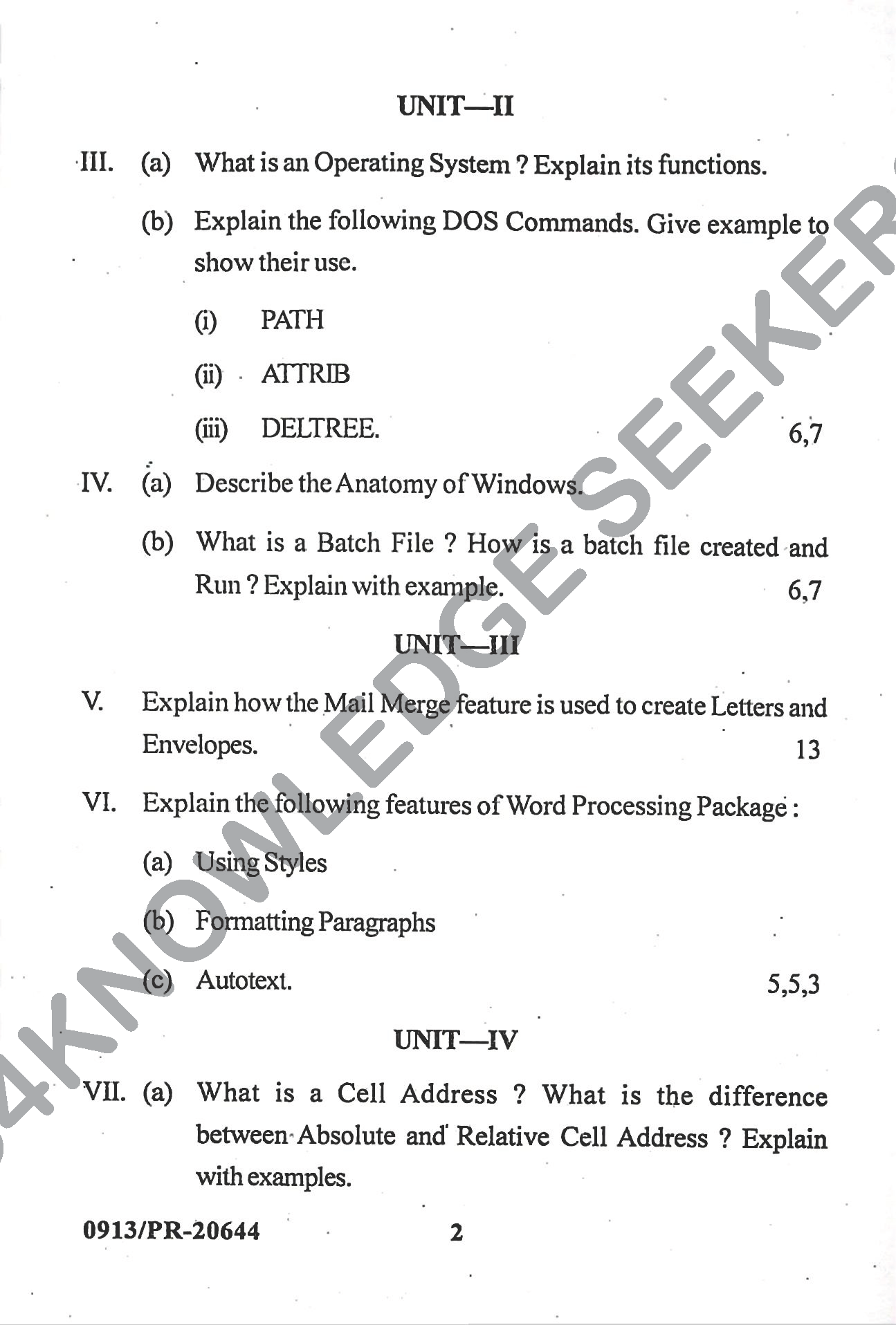 Question Paper Page 2