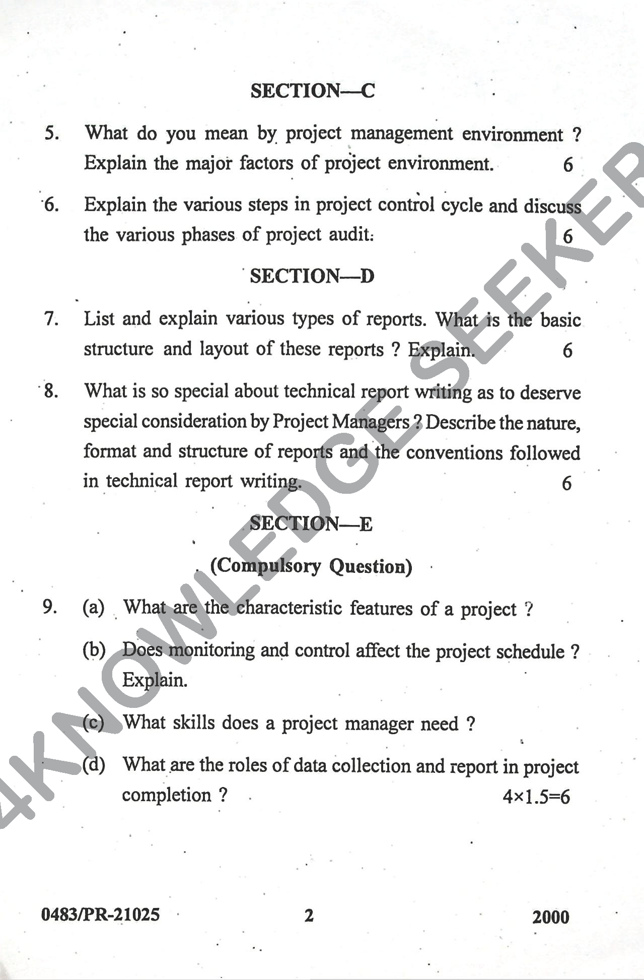 Question Paper Page 2